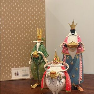 Patience Brewster MacKenzie-Childs 3 Magi Nativity